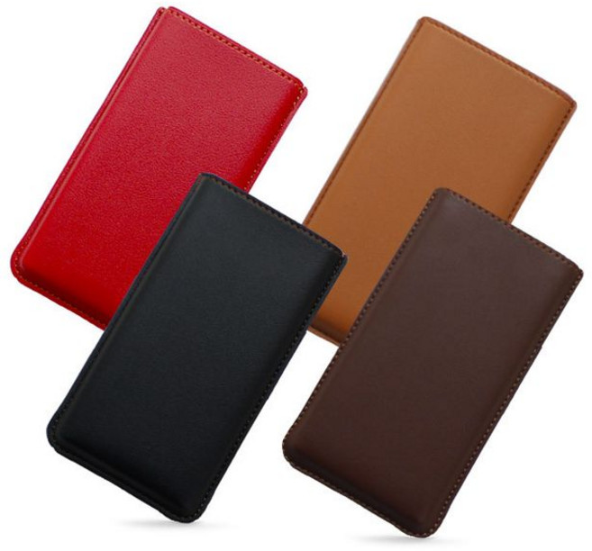 아리아라 삼성 보조배터리 20000m EB-P5300 가죽 케이스, 브라운