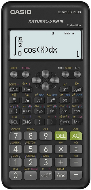 카시오 공학용 계산기 FX-570ES PLUS 2nd, FX-570ES PLUS 2ND (블랙), 1개