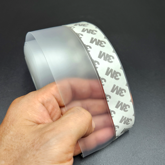 넓은 실리콘 투명 문풍지 두꺼운 광폭 테이프 외풍 먼지 바람 소음 차단 틈막이 방풍 에어컨 틈새 사계절 난방 냉방, 폭 6cm, 1개