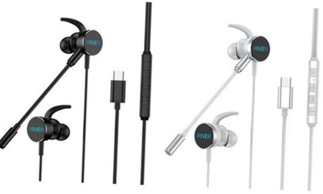 유선 게이밍 이어폰 고감도 탈착식 게임용 c 타입 이어폰 스마트폰 이어버드 스포츠형 커널형 헤드셋, 블랙