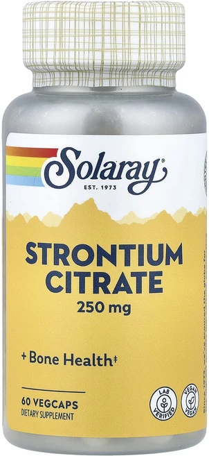 쏠라레이 스트론튬 시트레이트 250mg 60 베지캡슐, 6개, 60정 - 쿠팡