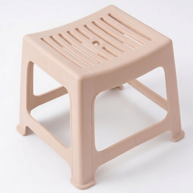 AEGEN 높은 화장실 욕실의자 미끄럼방지 목욕의자, 베이지핑크