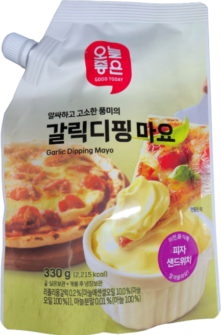 오늘좋은 갈릭디핑마요, 2개, 330g