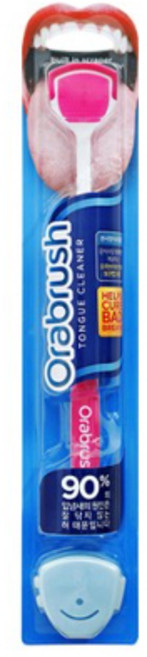 오라브러쉬 혀클리너 싱글용 핑크 + 전용보관캡, 8개