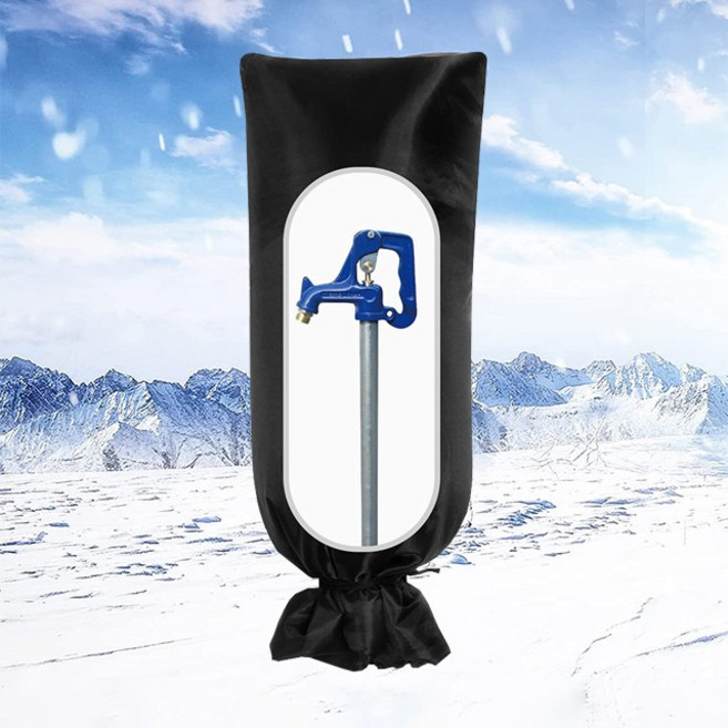 겨울 야외 수도꼭지 동파방지 보호 덮개 대형, 1개