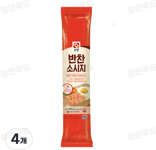 민트딜 사조오양 반찬소시지1kg 오륙도, 4개, 1kg