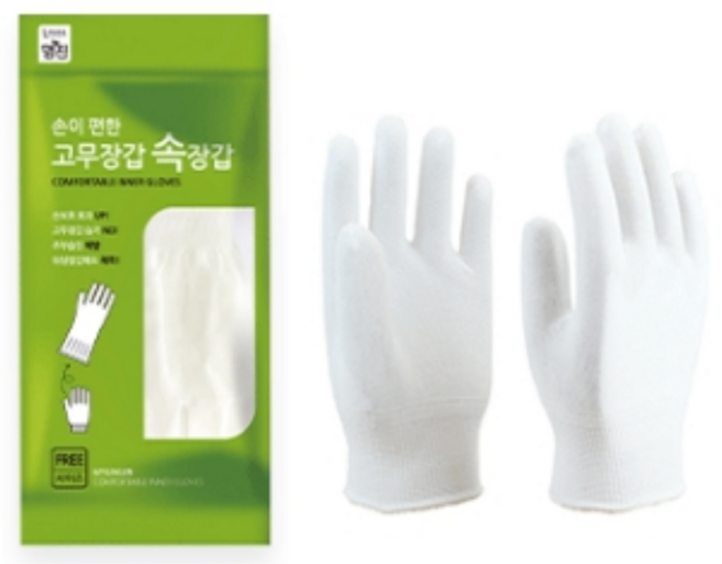 명진 고무장갑 속장갑 내피장갑 10컬레, FREE(one size), 10개