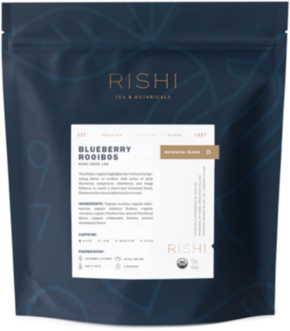 Rishi Tea 리쉬티 블루베리 루이보스 허브티 453g, 1개, 1개입