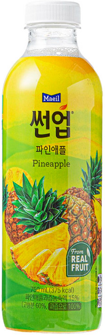 매일 썬업 100% 750mlx2개 파인애플주스 냉장무료배송, 2개, 750ml