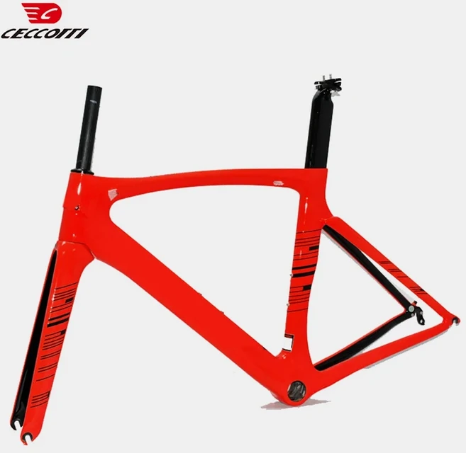 카본 로드 자전거 프레임 내부 배선 에어로 BB68 나사산 바텀 브래킷 700C, 05 56cm-BSA, 07 black red