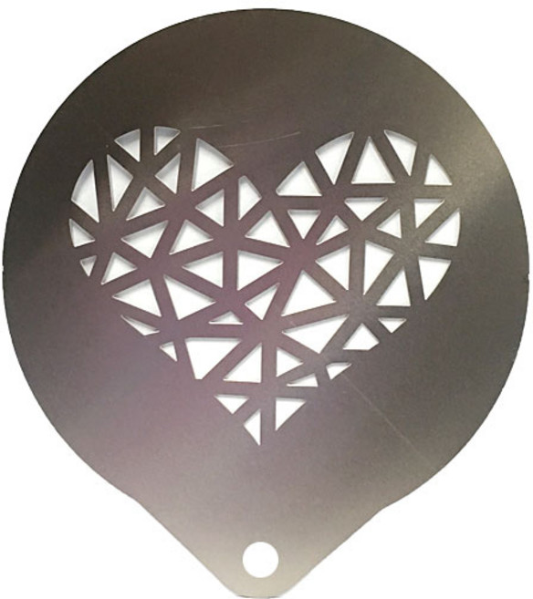 구떼 스테인리스 스텐실(09하트), 1개