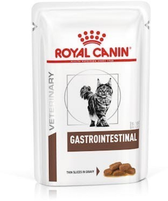 로얄캐닌 캣 가스트로 인테스티널 파우치 85g+12 처방식.위장관 CAT GASTRO INTESTINAL 습식사료/주식캔/주식파우치, 85g, 24개, 닭