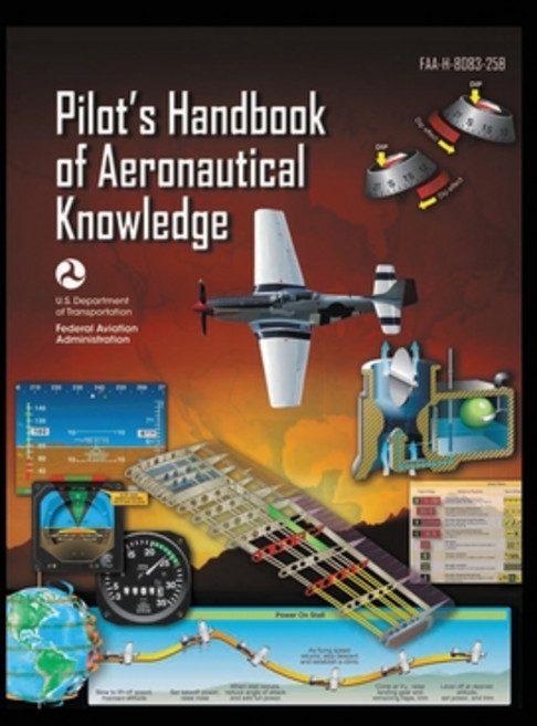 (영문도서) Pilot's Handbook of Aeronautical Knowledge FAA-H-8083-25B: Flight Training Study Guide Hardcover, Stanfordpub.com, English, 9781778268809