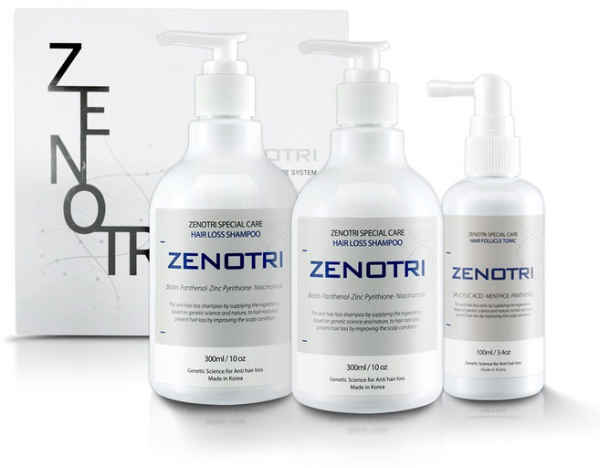 제노트리 탈모케어 기프트팩(모근샴푸300ml 2개 모근토닉100ml 1개), 1세트