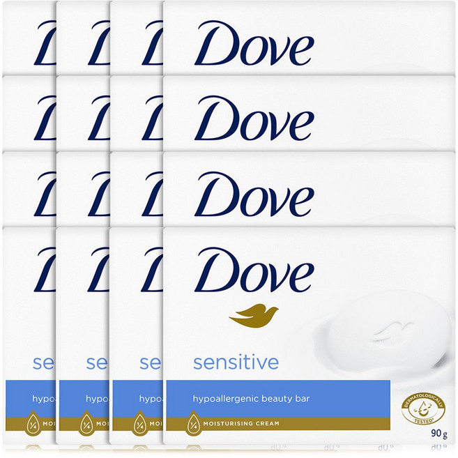 도브비누 뷰티바 센서티브, 90g, 16개입