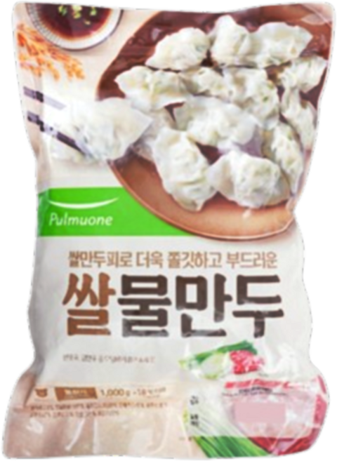 바이오마켓_풀무원 쌀물만두, 1kg, 12개