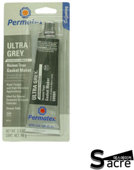 퍼마텍스82195 599C 회색 가스켓본드 368g 튜브형가스켓본드, 1개