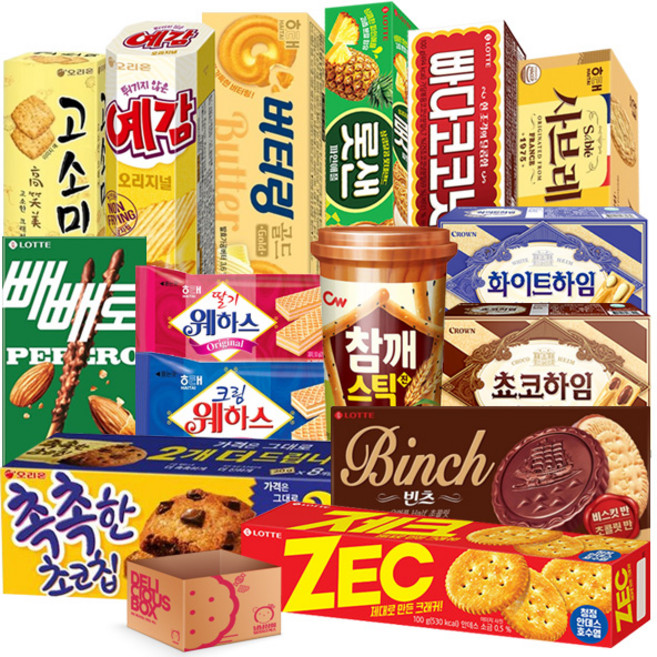 15종 (+1) 실속 간식 과자 세트, 1세트