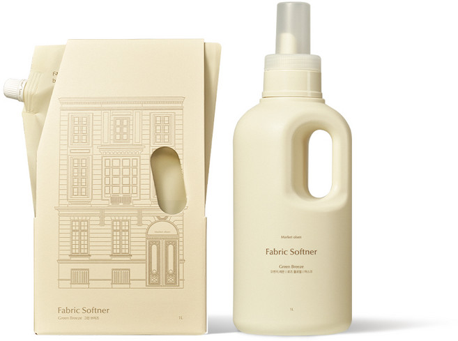 마켓올슨 고농축 반컵 섬유유연제 앰버플로럴, 1개, 1L