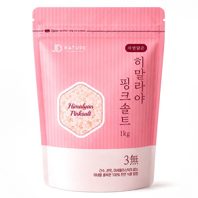 자연담은 히말라야 굵은 핑크소금, 1kg, 1개