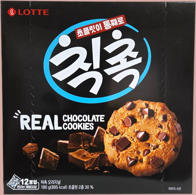 롯데제과 칙촉 오리지널 180g x12 (1박스), 12개