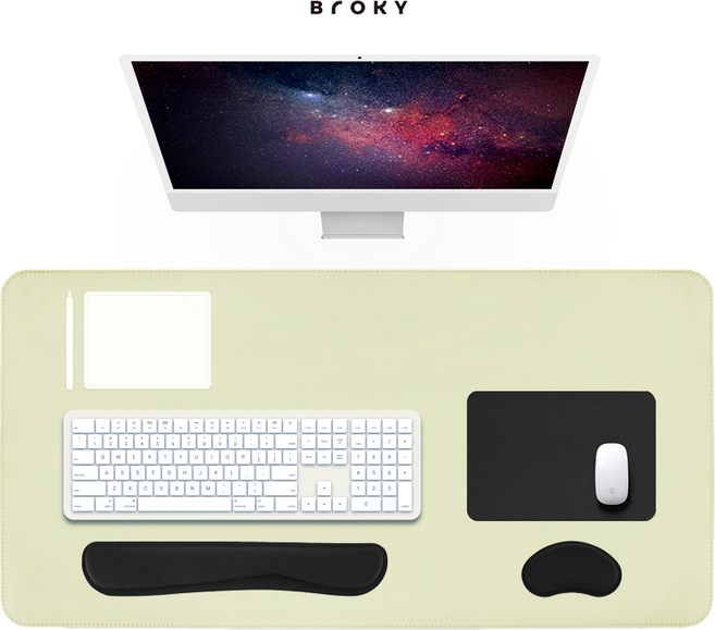 브로키 마우스패드, 블랙, 1개