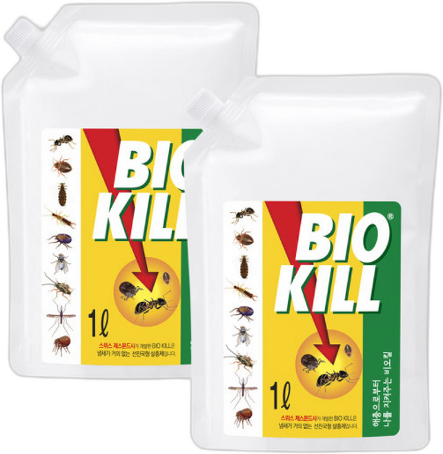 ()동성제약 비오킬 살충제 (리필 파우치형), 2개