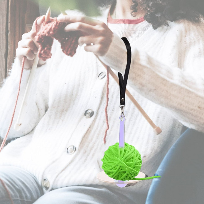 뜨개실 손목걸이, 뜨개실손목걸이(투명), 1개, 상세페이지 참조