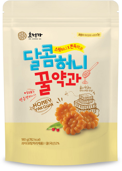 호정가 달콤허니 꿀약과 180g / 전통과자 미니약과, 1개