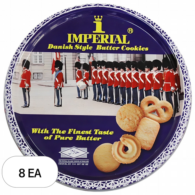 임페리얼 데니쉬 스타일 버터쿠키, 500g, 8개