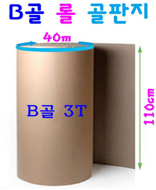 롤골판지 롤보양지 다용도 보양작업 페인트칠 작업 이삿집 보양 엘레베이터 계단 보양, 1개
