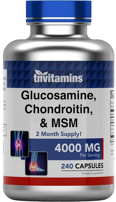 tnvitamins 글루코사민 콘드로이친 MSM 240캡슐, 1개, 240정 - 쿠팡