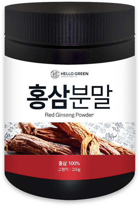 헬로우그린 국산 홍삼 분말 가루 250g(통), 1개, 250g