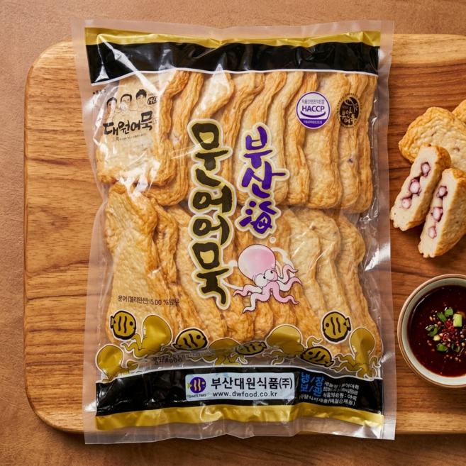 (부산대원어묵) 문어어묵 800g 부산어묵 어묵탕용 쫄깃한 어묵 식당용 대용량, 1개