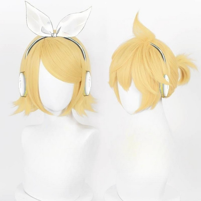 보컬로이드 카카미네 린 렌 가발 코스프레 코스튬 소품