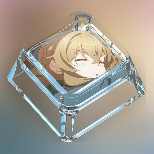 사일런트 위치 침묵의 마녀의 비밀 표정팩 기계식 키보드 투명 키캡, H667-FM-모니카08