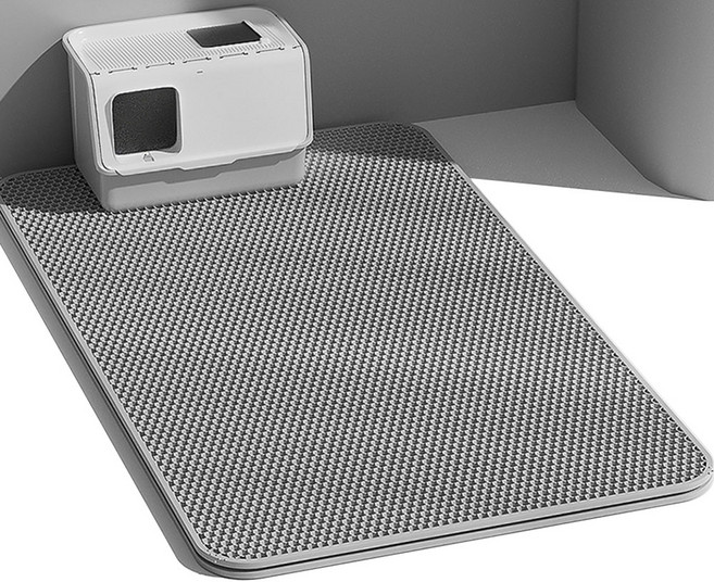 우아지오 사막방지 벌집모양 화장실매트, 1개, 그레이