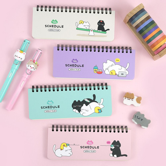 냥냥 스케줄수첩 4종 1세트, 1개