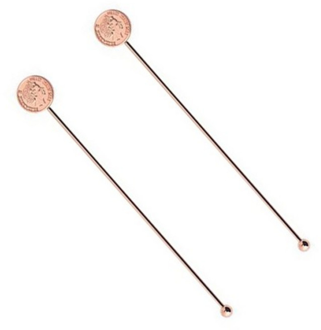 벨르디자인 머들러 원형 엘리자베스, rosegold, 1개