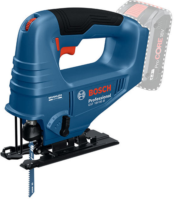 보쉬 GST 18V-95 B 충전 직쏘 본체 베어툴 직소기 목재 철재 알루미늄 절삭, 1개