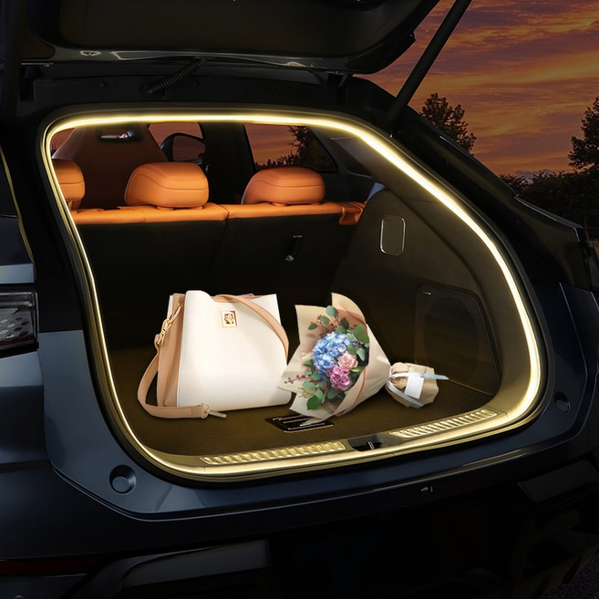 BYD 씨라이언7 LED 식빵등 트렁크 DIY 간접조명 튜닝 악세사리 용품 YENAMALL, 웜화이트