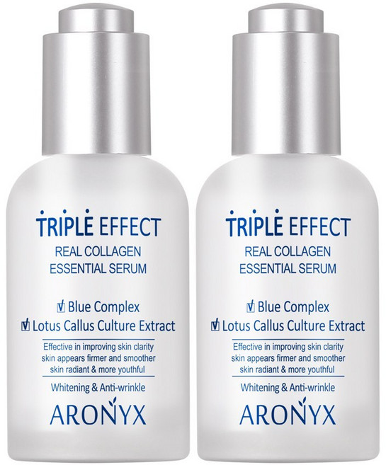 아로닉스 트리플 이펙트 리얼 콜라겐 에센셜 세럼, 50ml, 2개