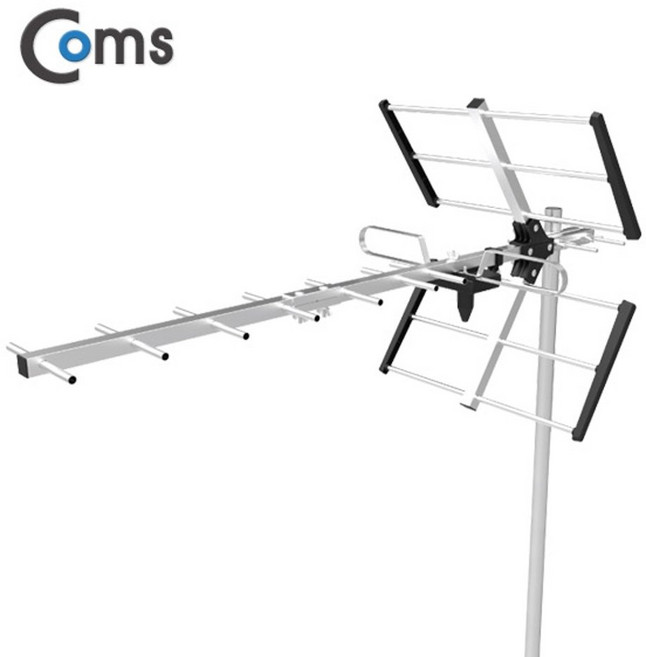 Coms [GK505] Coms 안테나 수신기 디지털 TV 실외용/안테나 케이블 미포함 (조립 필요), 본상품선택, 1개