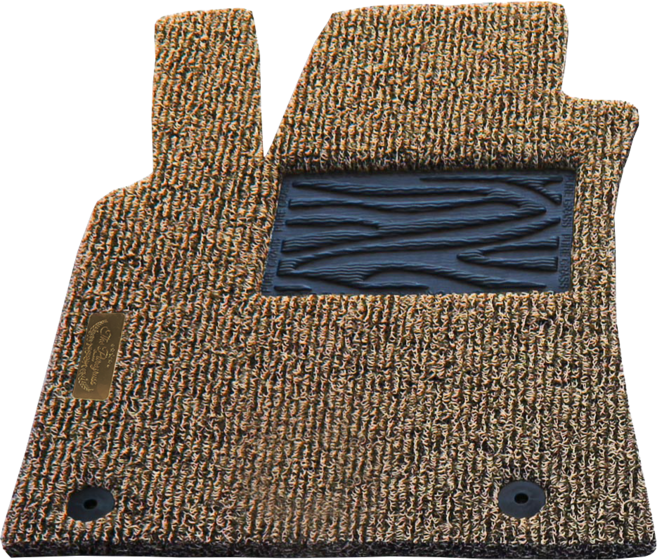 퓨어그래스 기아 모하비 더뉴모하비 모하비더마스터 모하비그래비티 HM 프리미엄 노블 코일매트, 1열, 트렁크 추가, 샌디 브라운