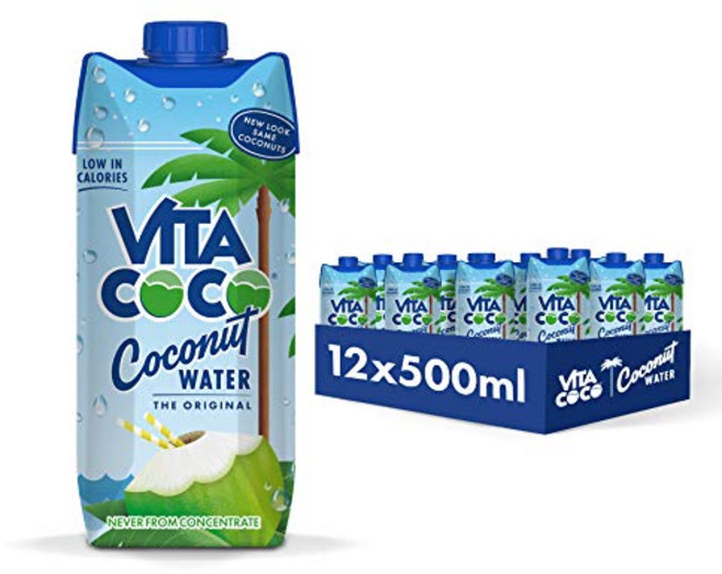 비타 코코 - 퓨어 코코넛 water (500ml x 12) 비타 코코 - 퓨어 코코넛 water (500ml x 12) - 자연 수분 공급 - 전해질 함유 - 프리 - 비타민, 500ml, 12개
