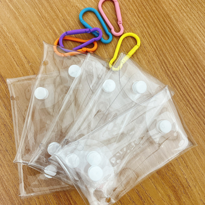 투명 가챠 파우치 pvc케이스 5종 세트, 1개