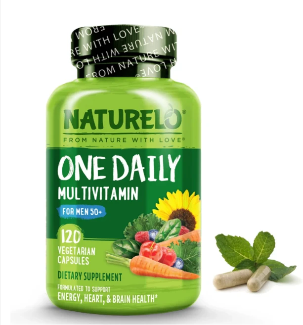 내츄렐로 원데일리 멀티비타민 맨 50세이상 120정 naturelo One Daily Multivitamin for men Over 50 120ct, 1개 - 쿠팡