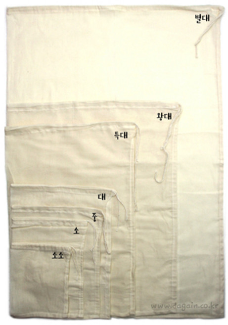 광목 주머니 면보 파우치, 1개