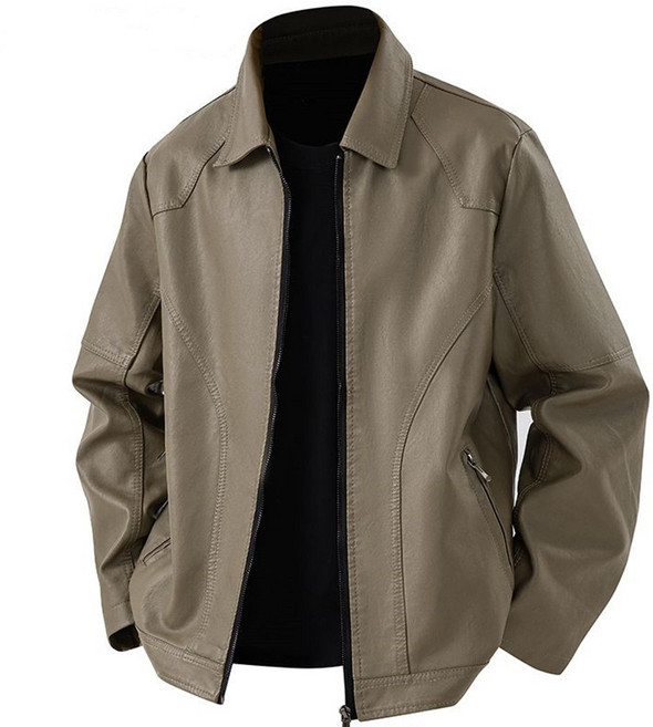 휠렉스 남성 가죽 자켓 레더 점퍼 집업 캐주얼 간절기 데일리 아우터 J208