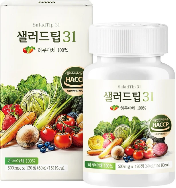 샐러드팁 식이섬유 41g, 1개, 120정 - 쿠팡